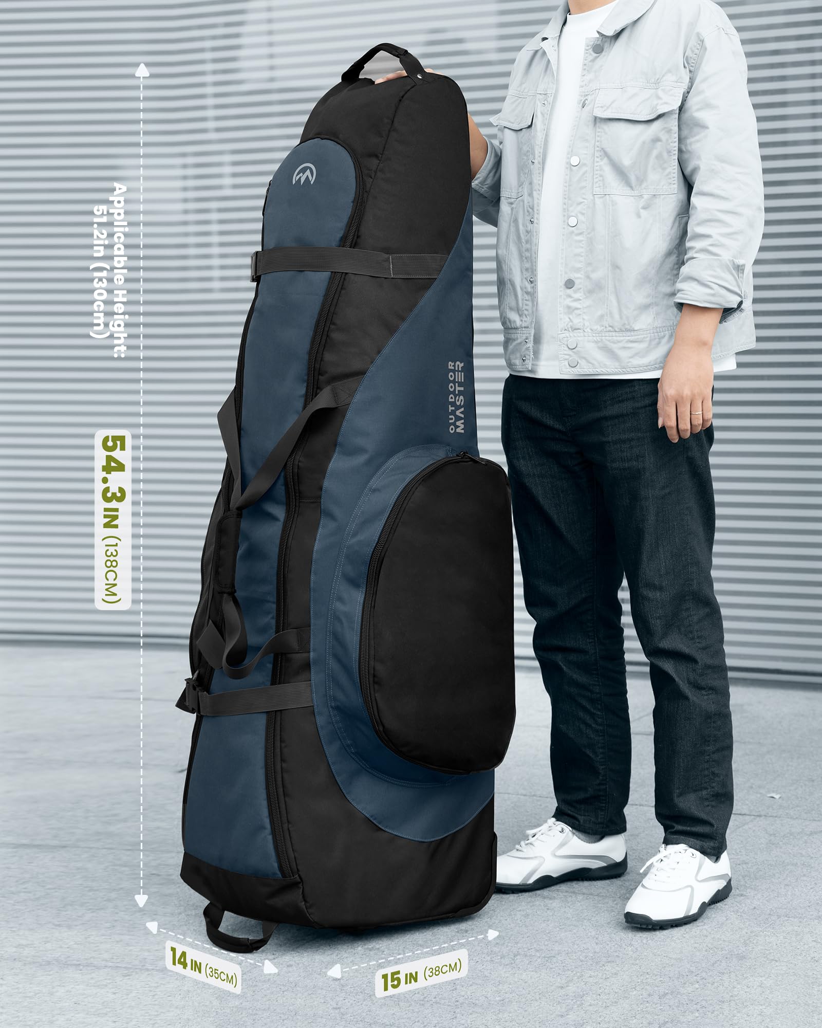OutdoorMaster Golf Travel Bag - Borsa da Viaggio Golf Unisex Adulto