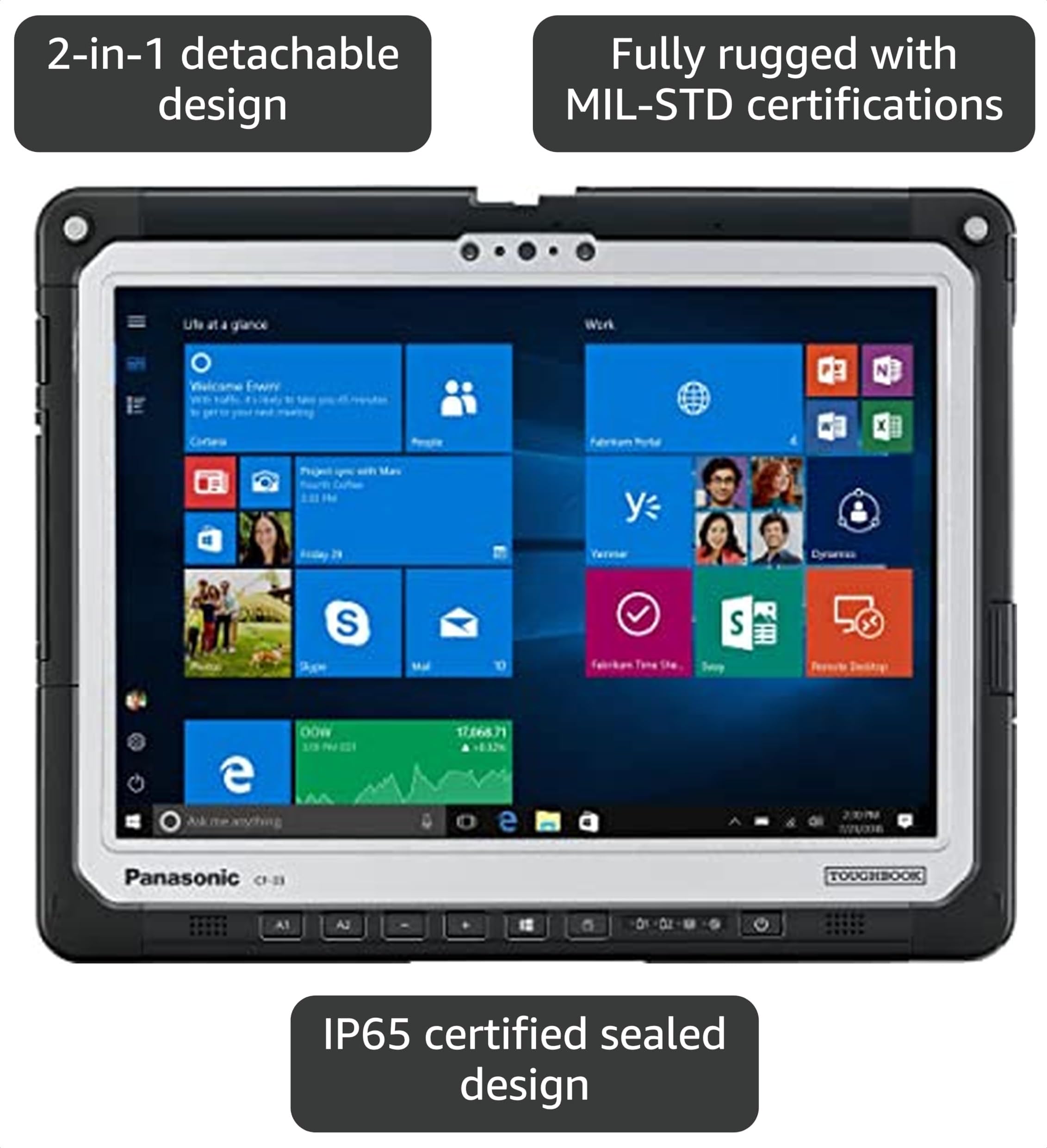 Amazon.com: Toughbook Panasonic 33, CF-33, Intel i5-7300U, 12
