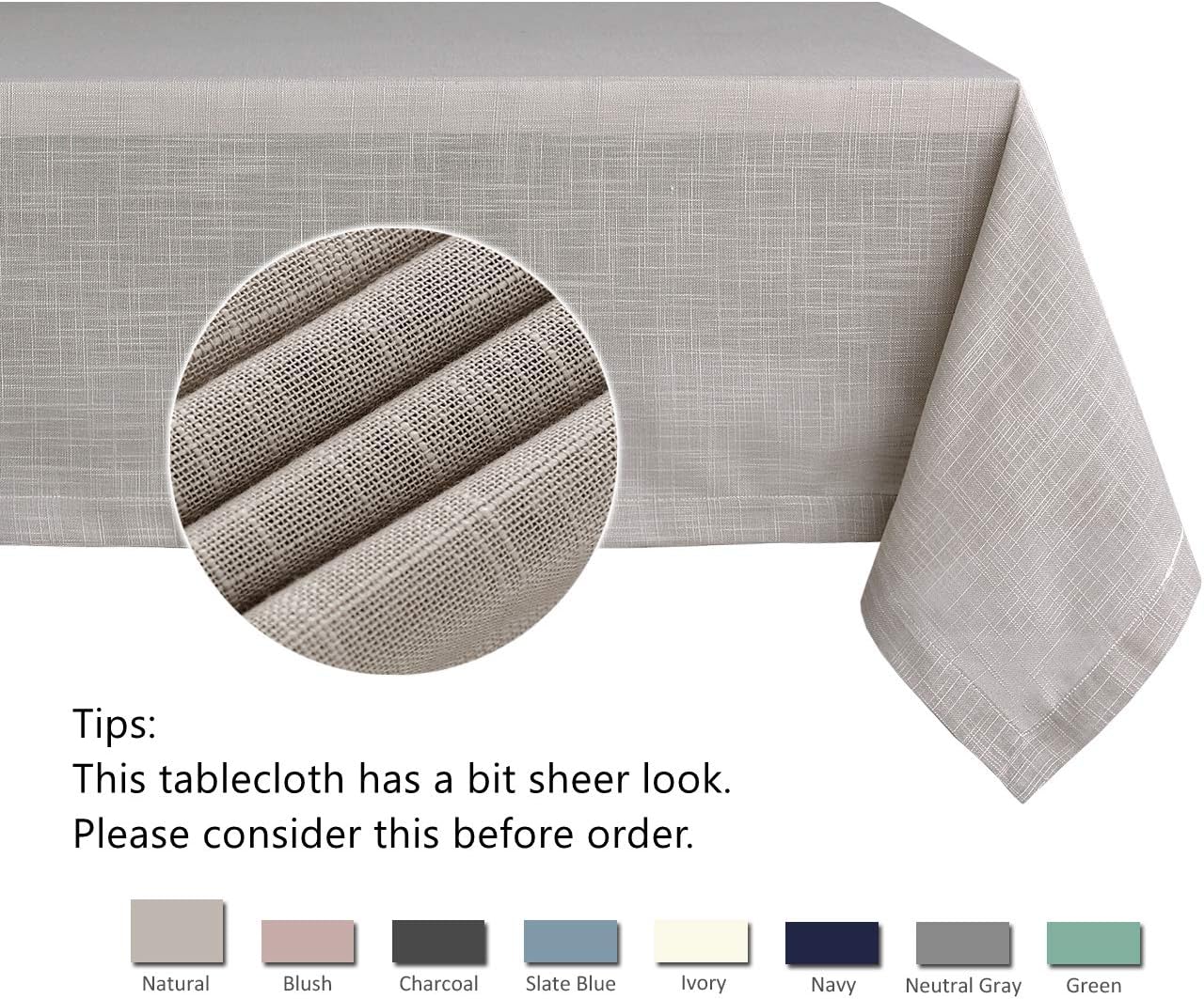 Crazy Deals maxmill Lux Faux Linen Tablecloth with Slubby Yarn Textured Weaves Wrinkle Resistant Anti-Shrink Soft Table Cloth for Kitchen Dining Restaurant Tabletop Rectangle 60 x 120 Inch Natural Up To 60% OFF maxmill Lux Faux Linen Tablecloth with Slubby Yarn Textured Weaves Wrinkle Resistant Anti-Shrink Soft Table Cloth for Kitchen Dining Restaurant Tabletop Rectangle 60 x 120 Inch Natural