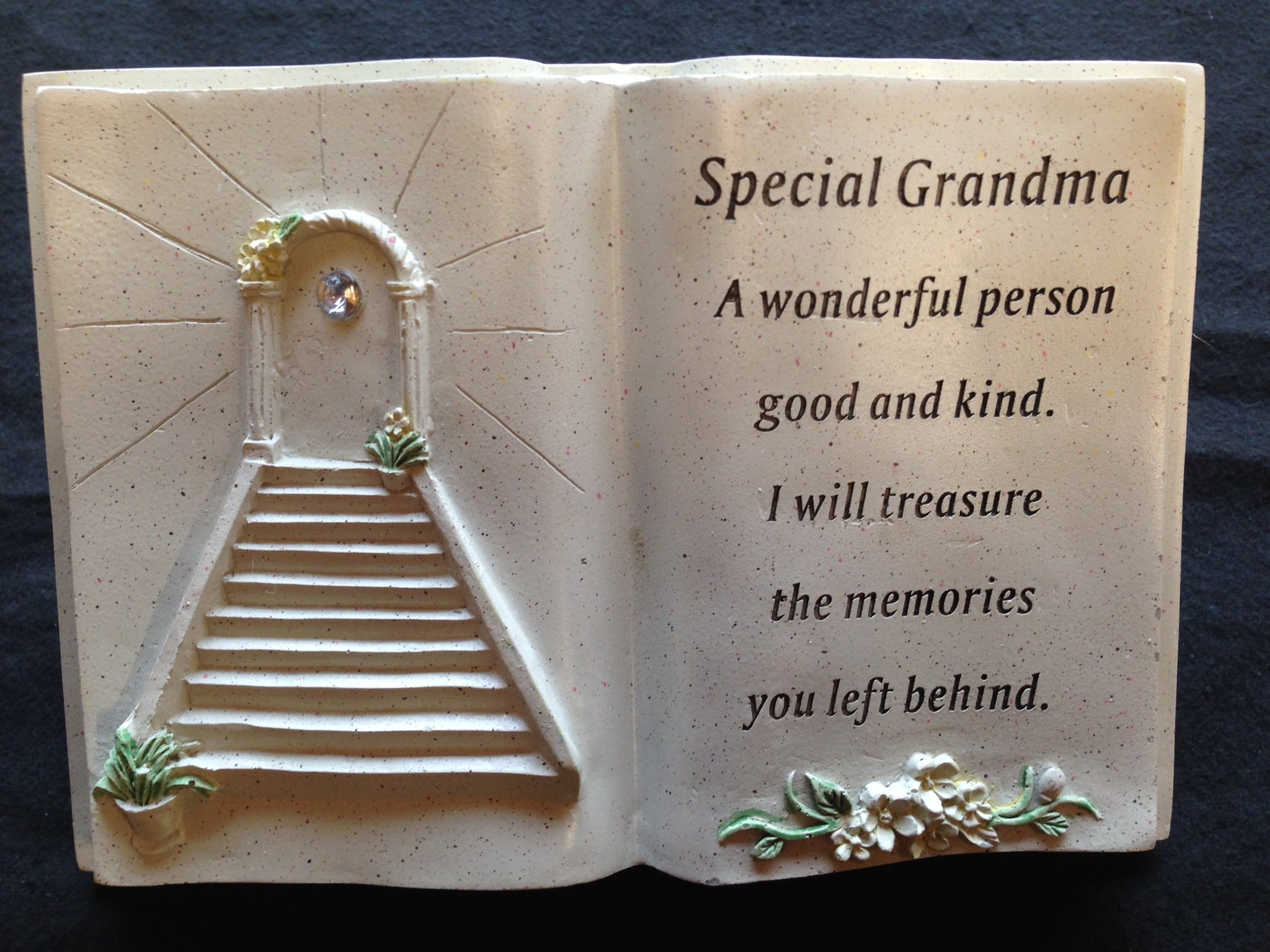 David Fischhoff Special Grandma Stairway To Heaven Memorial Stone Book