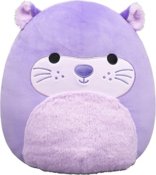 Squishmallows Original 12-Inch Whitty the Purple Otter - Official Jazwares Plush