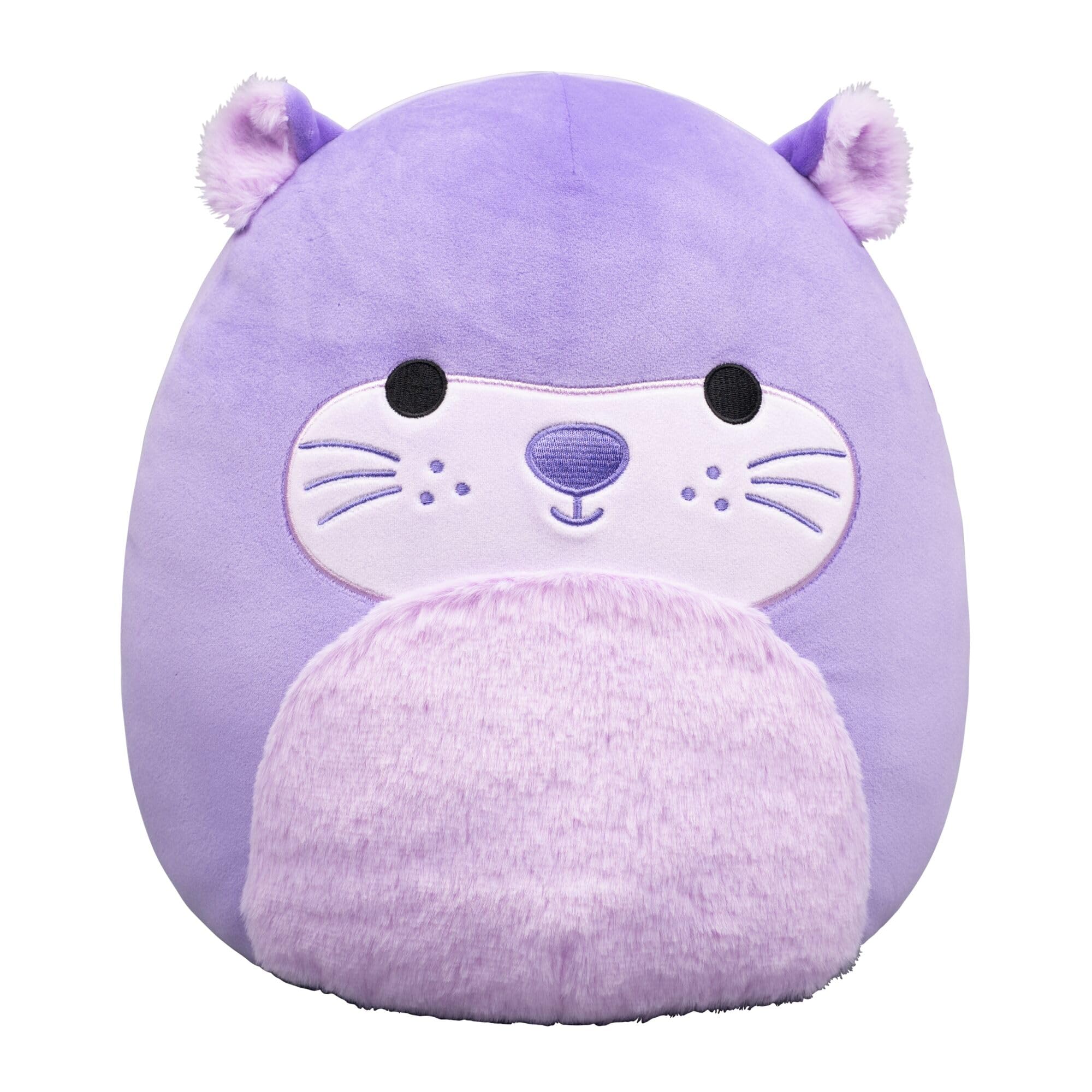 Squishmallows Original 12-Inch Whitty the Purple Otter - Official Jazwares Plush