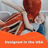 Vista 4 de The Petting Zoo Marioneta de peluche africana de pingüino de patas negras, regalos para niños, animales títeres, marionetas interactivas