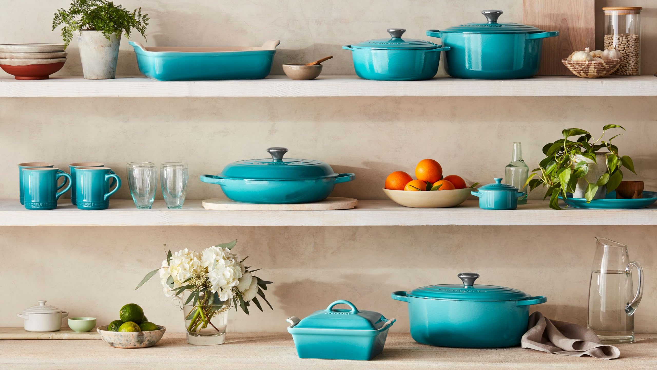 Amazon.co.jp: Le Creuset ストーンウェア マグカップ 4個セット 各14
