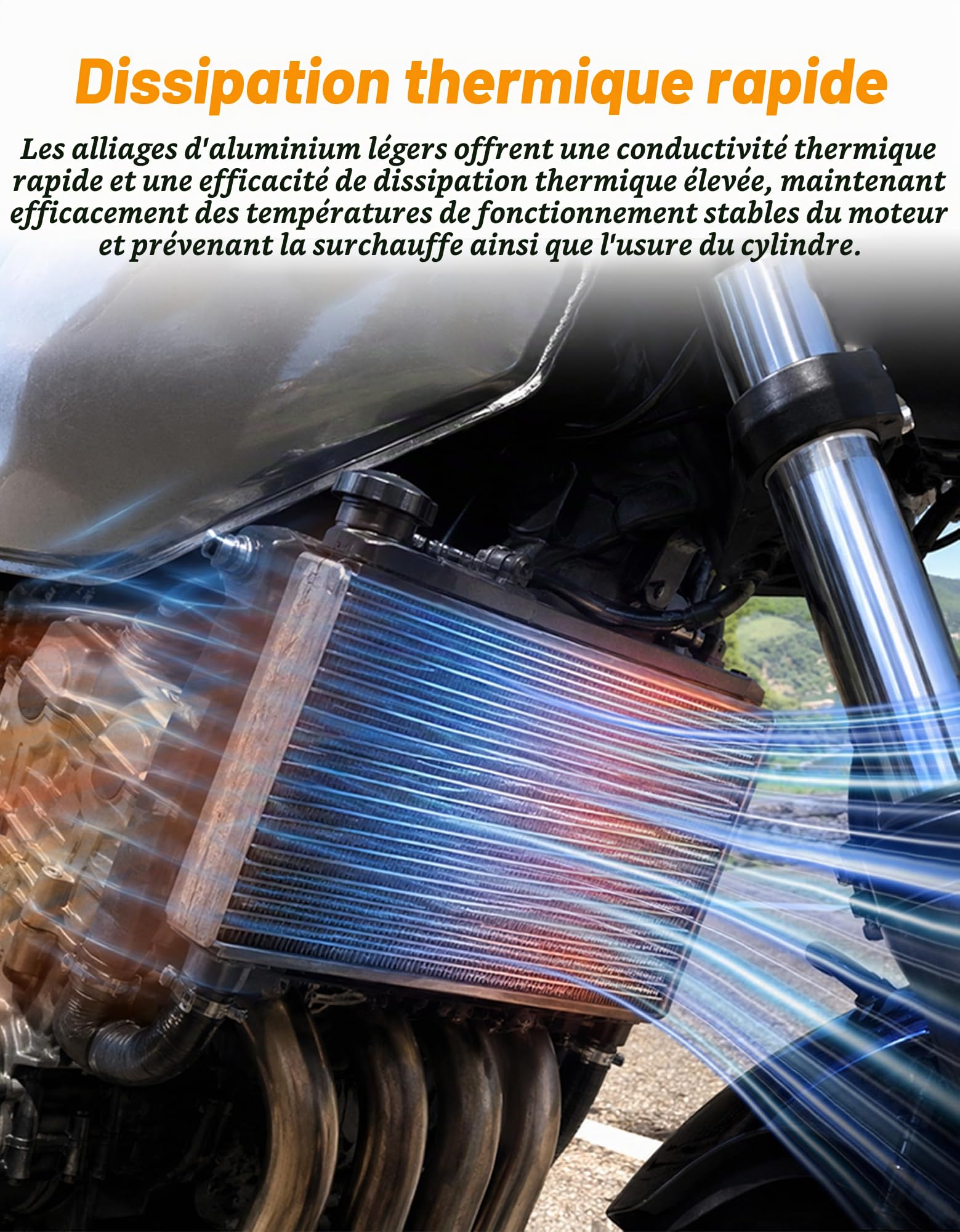 Moto Radiateur Adapté pour CB600F Hornet 1998-2006