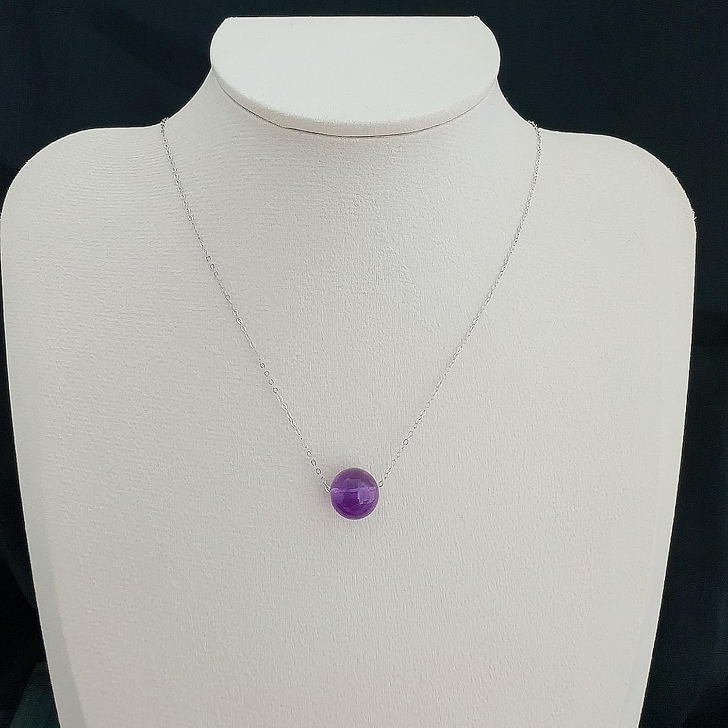 Natural crystal necklace for Women,Jade/Moonstone/Garnet/Amethyst/Aquamarine Choker Necklace Jewelry Gifts - Image 5