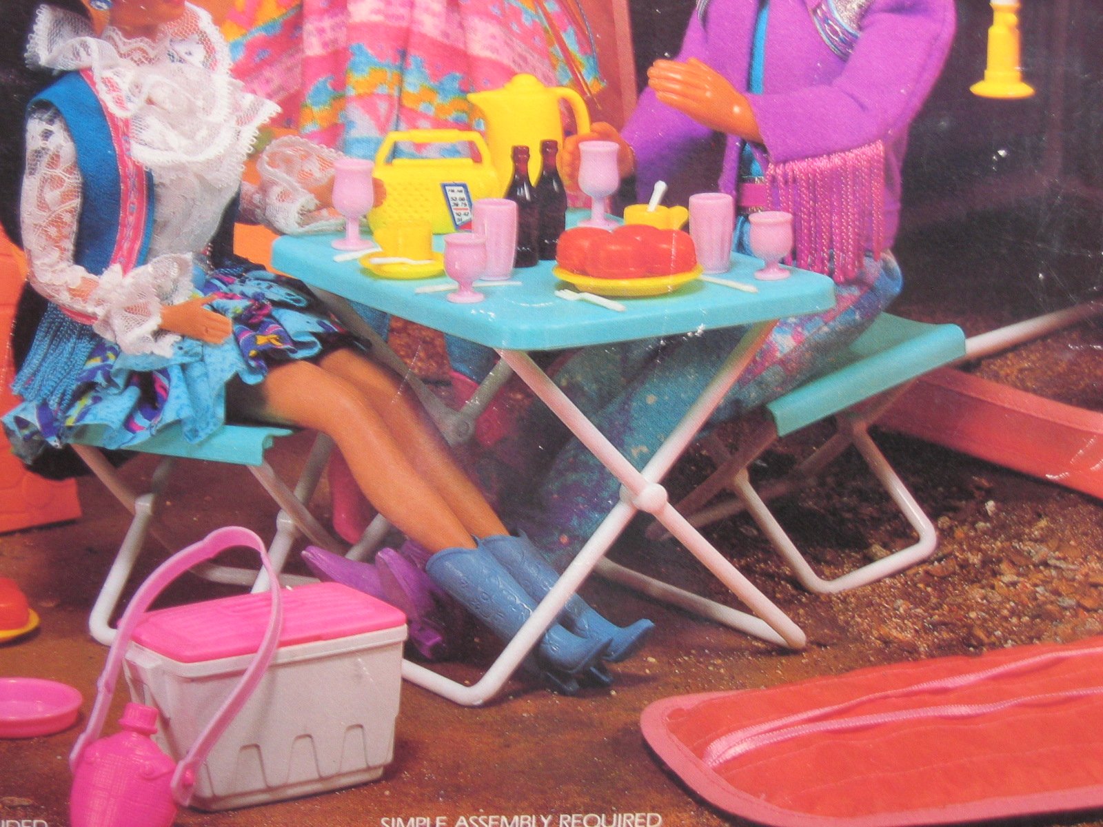 Barbie Western Fun Camping Playset W Sleeping Bag Tent More