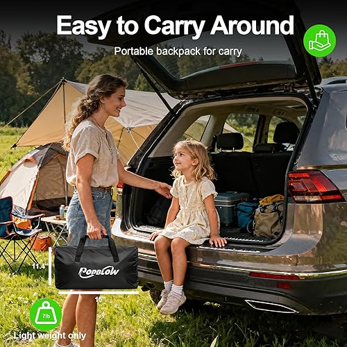 Miniatura 4 de Pantalla de proyector inflable gigante de 16 pies para exteriores con soplador integrado IP68, proyección frontaltrasera, Plug & Play, pantalla