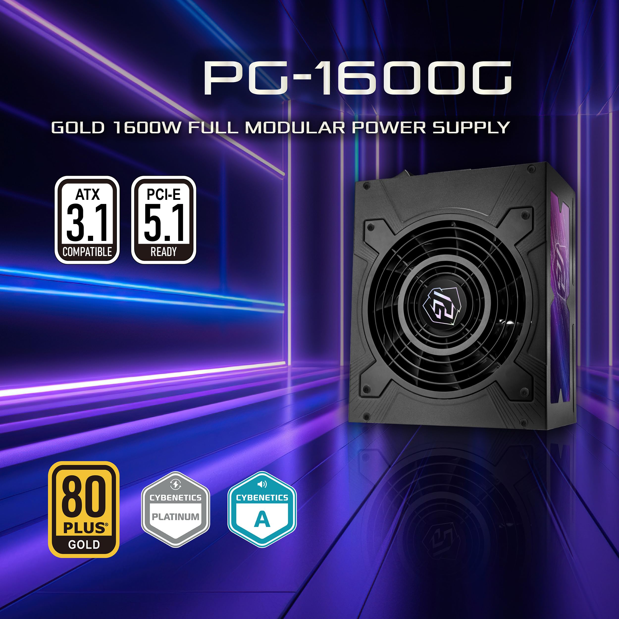 Amazon.com: ASRock PG 1600G ATX 3.1 1600W Power Supply PCle5.1 10