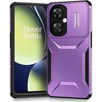 Case for OnePlus Nord N30/OnePlus Nord CE 3 Lite 5G/Oppo K11X Mobile Phone Case Camera Protection with Slide Camera Military Grade Protection Shockproof Non-Slip Protective Case for OnePlus