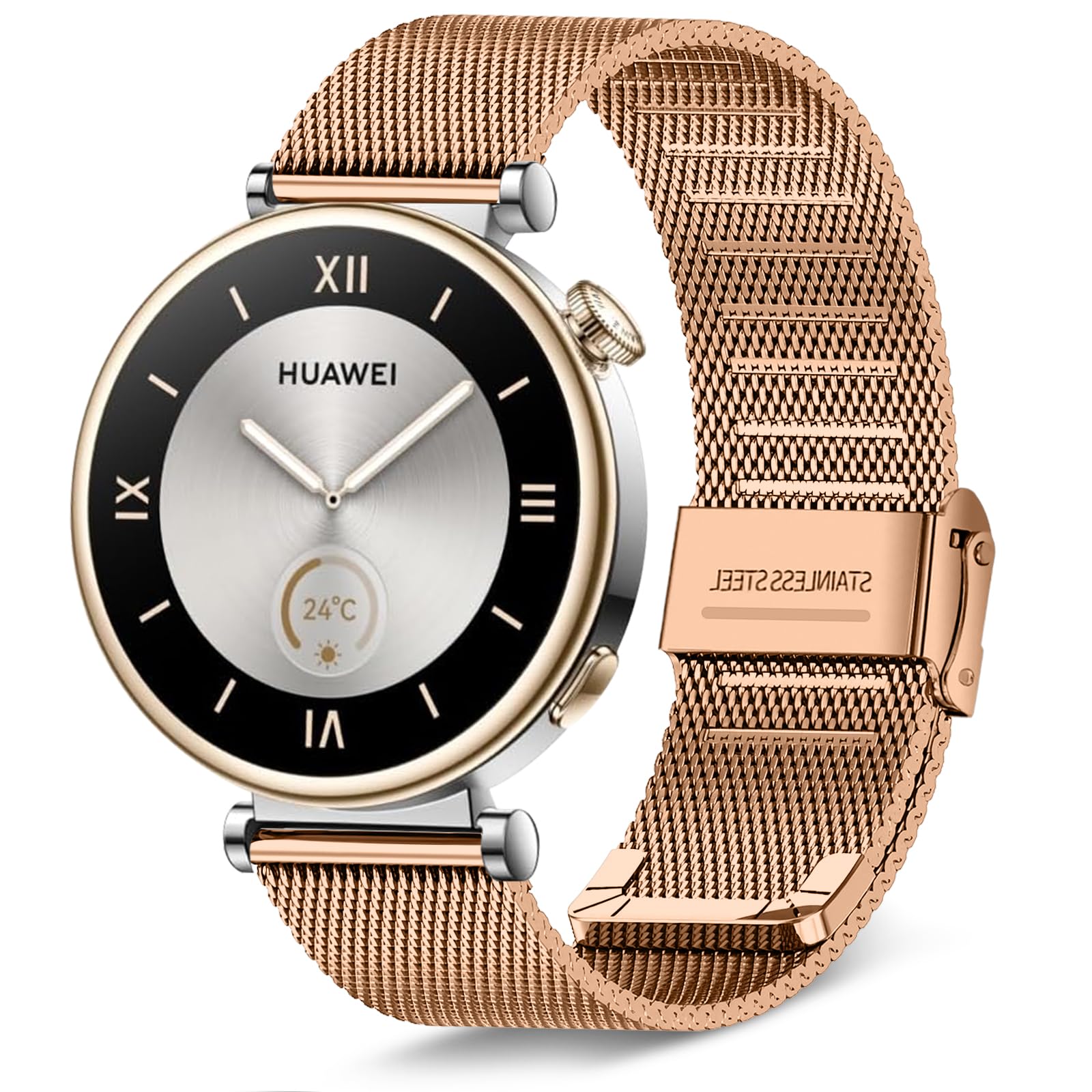KeeFos 18mm Metal Strap Compatible with Huawei Watch GT6 41mm/GT5