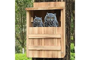 STARSWR Owl House for Outdoors, Screech Owl Nesting Box
