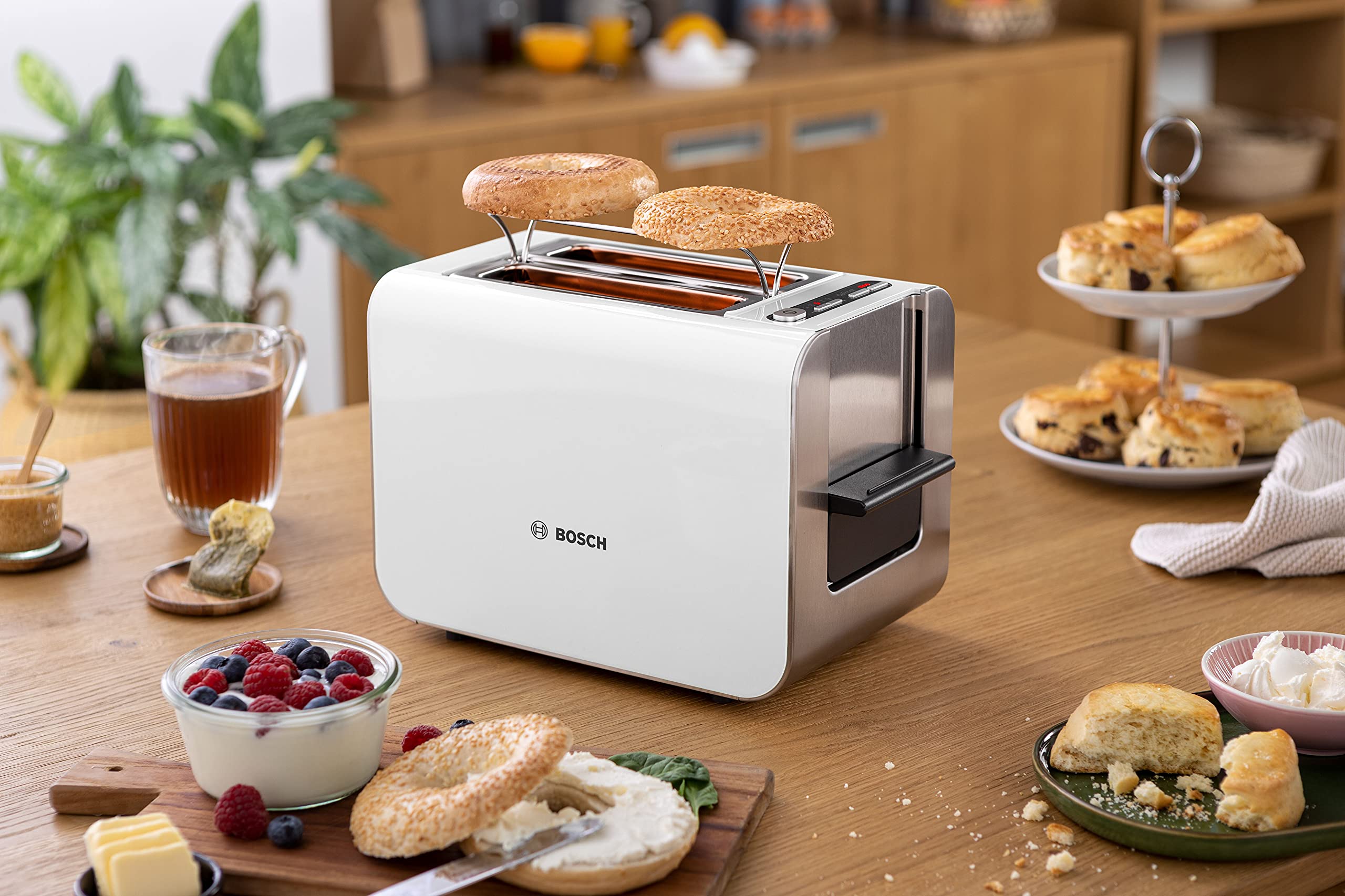 Compact Toaster Bosch Styline Toaster White BOSCH Compact Tost