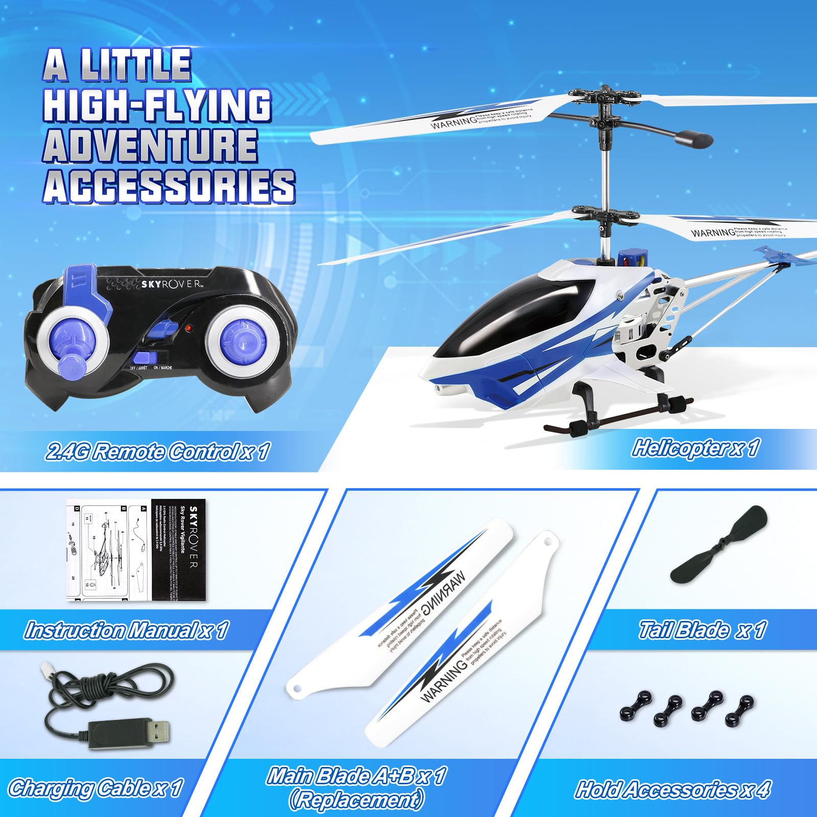 A ALPHA Helicóptero RC, Helicóptero 2.4G Avion teledirigido Juguete Interior Exterior Niños Juguete para Niños Niñas 8 9 10 11 12 Años