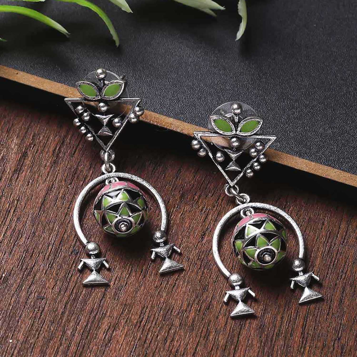 Adorned Spin Lightly Layered Earrings, Elegant