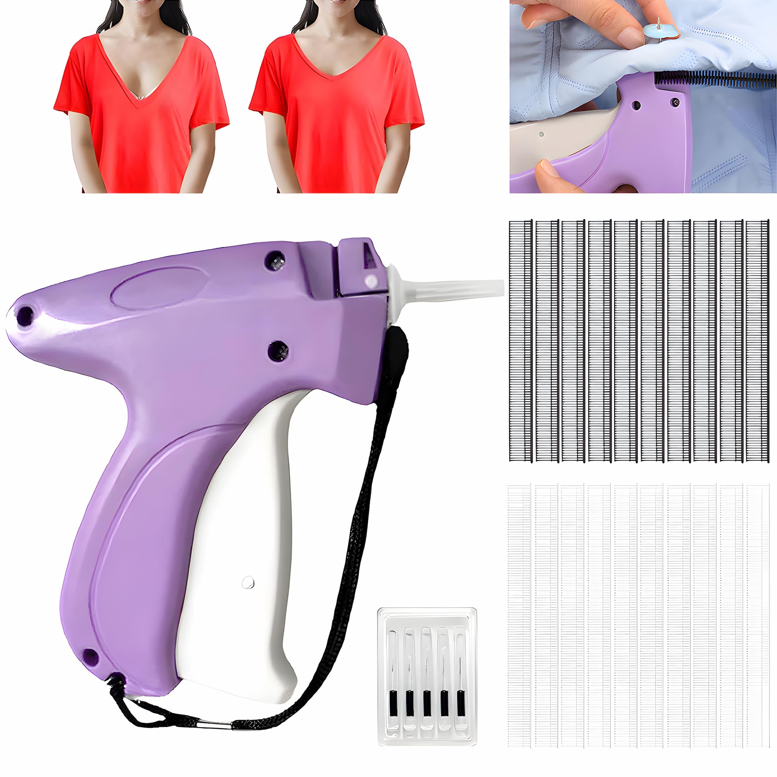 Pistola Per Micropunti Stitchy - Fissaggio Rapido Vestiti Senza Cucire - Con 1000 Aghi Di Colla - Foto 8