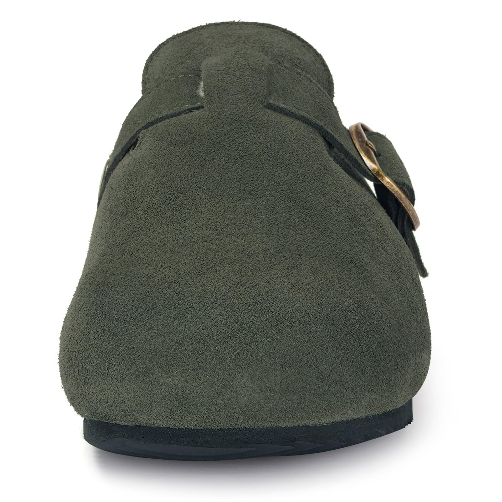 Dokela Pantofole Uomo Donna Invernali in Chiuse Ciabatte in Pelle Zoccoli e Sabot in Sughero Suola Scarpe Calde e Comode 36-48