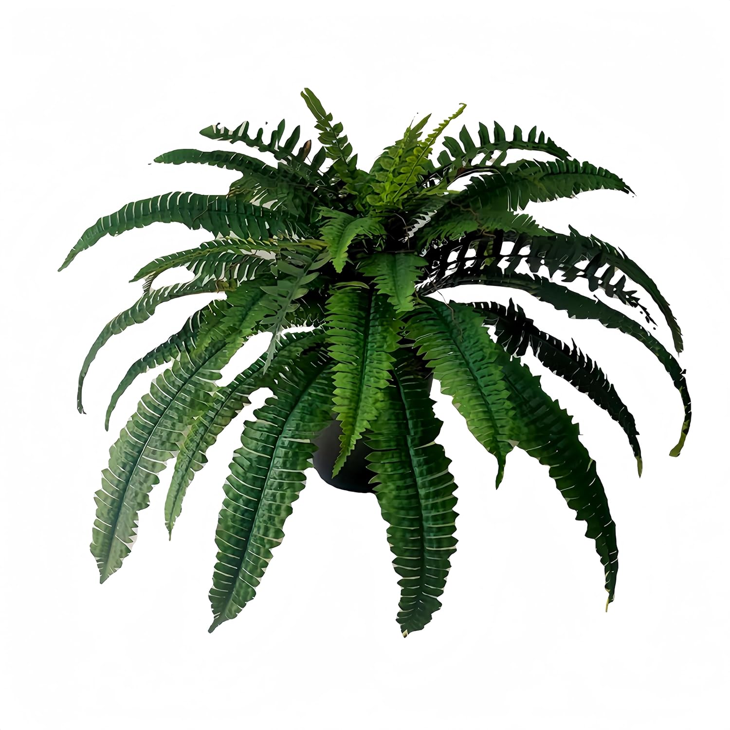 LCPENG 2PCS Outdoor Artificial Ferns, 38 Pieces,24 ""Large Artificial Ferns Fake