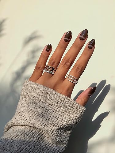 Miniatura 7 de ella+mila Profesional, de Secado Rápido, Esmalte de Uñas de Larga Duración y Resistente a las Astillas Naranja a Marrón (London Fog - 0.45 onzas