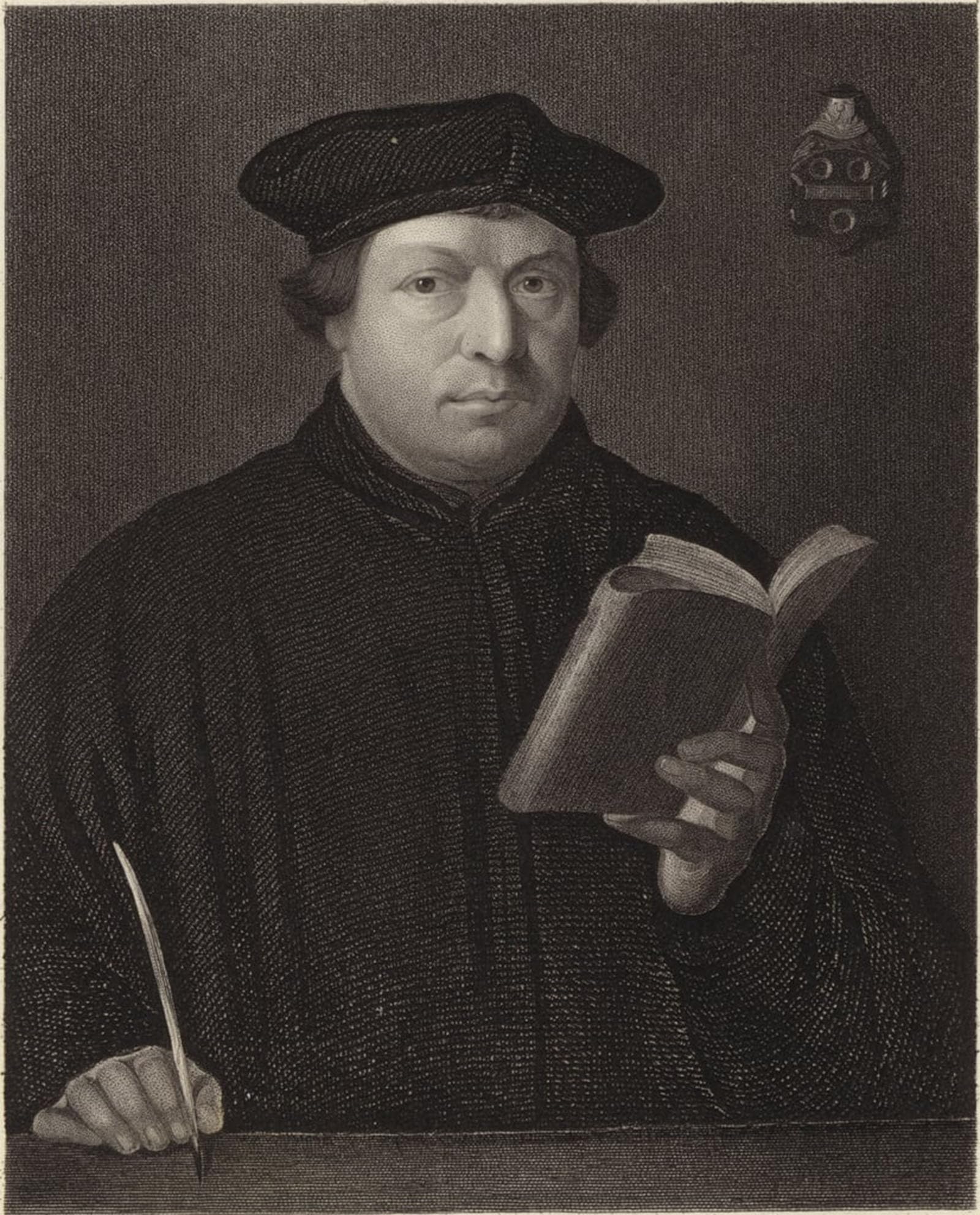 SERENDIPITP Abstract Painting Mural Print Picture Wall Decor Painting Canvas Painting Picture Luther by Hans Holbein Der Jüngere Vintage Wall Artwork for Home Decor 60x90cm