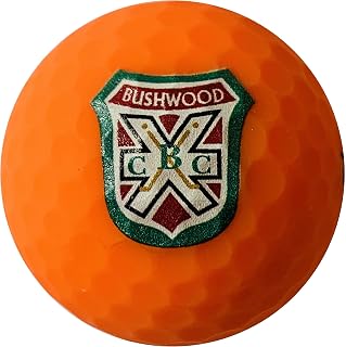 arcollectibles Caddyshack Style Sleeve of Three Bushwood Country Club Logo Orange Golf Balls