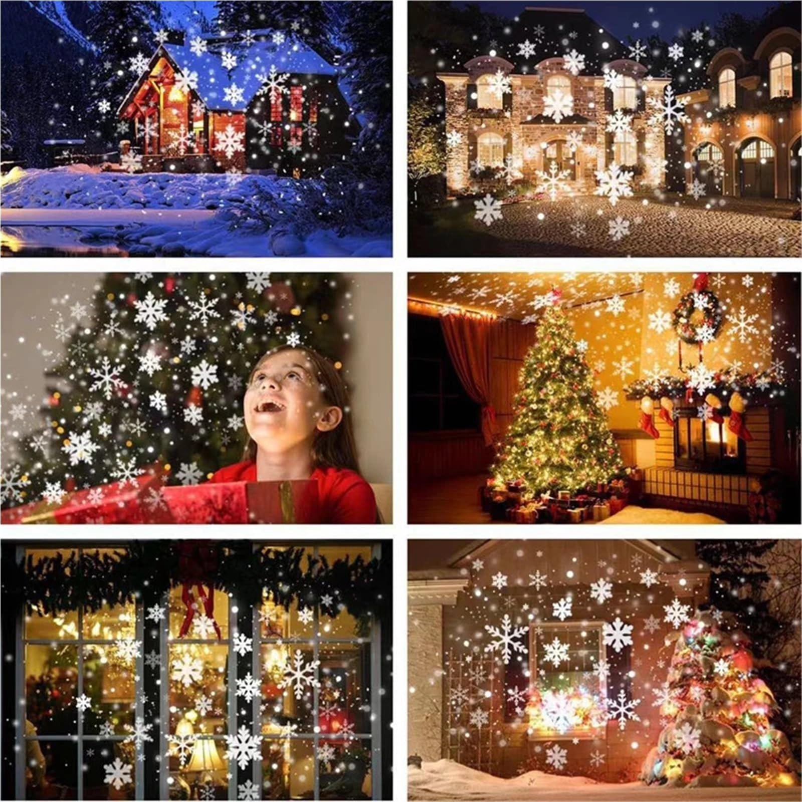 Projection Light - Schneeflocke Weihnachten Projektor Outdoor Wasserdicht Projektor Party Urlaub Projektor