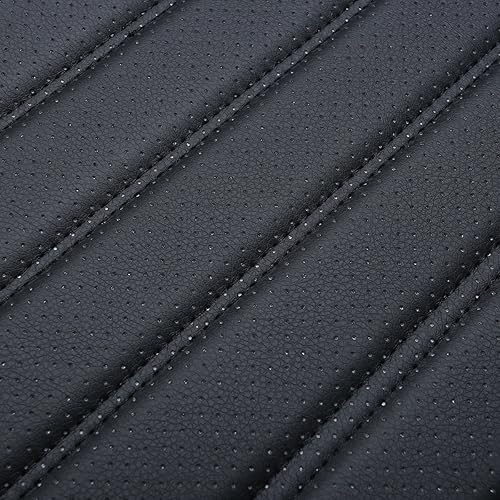 Miniatura 10 de Funda protectora de respaldo de asiento de automóvil de lujo para interior de automóvil, funda de asiento de piel sintética universal antideslizante