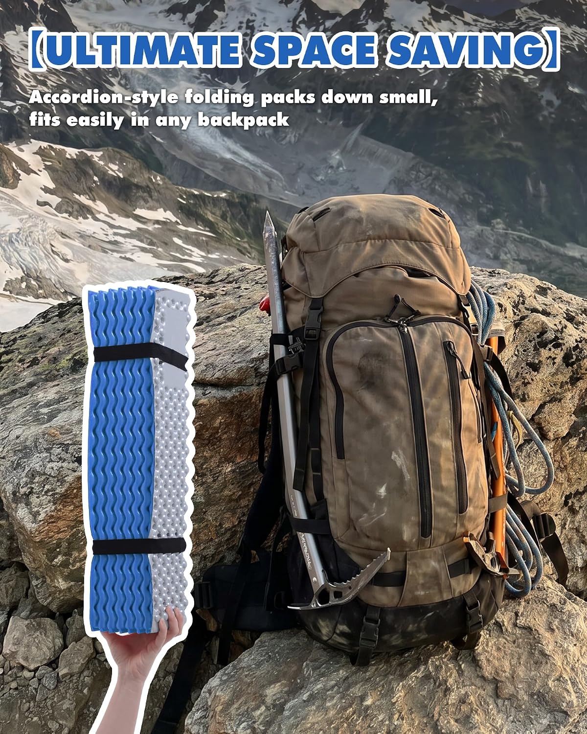 Camping Sleeping Pad, Lightweight Closed Cell Foam