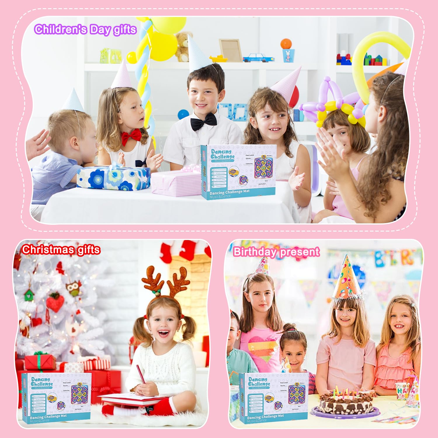 Tappeto da ballo per bambini dai 3 ai 12+ anni, giocattolo tappeto da ballo unicorno con display a LED, 5 modalità di gioco, ballo di tappeto musicale regalo ragazza 3 4 5 6 7 8 9 10 11 12 anni