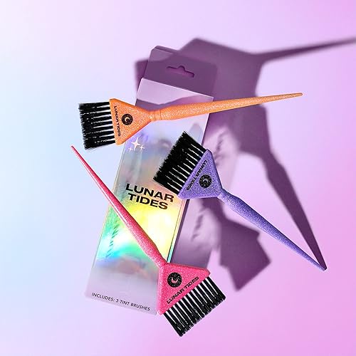Vista 5 de Lunar Tides Juego de cepillos para el cabello - Paquete de 3 cepillos Aura Tint (Aqua)