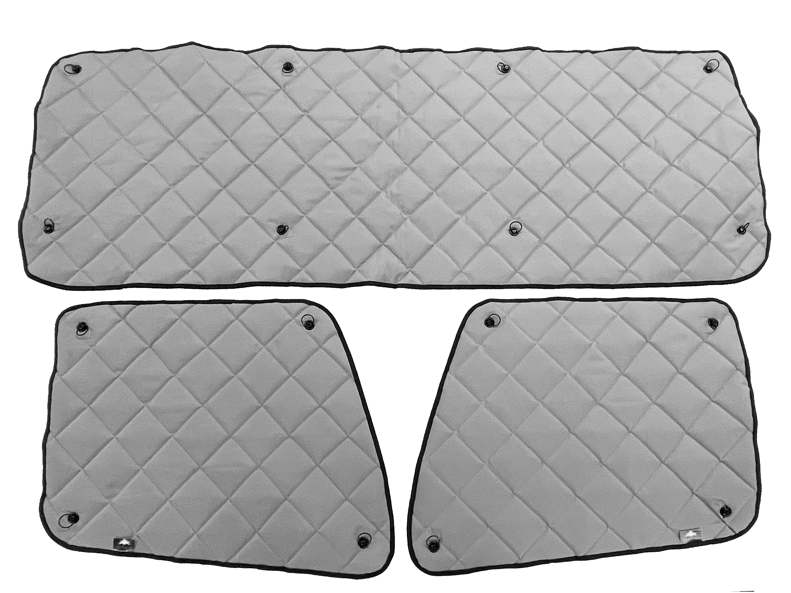 Insulated Blackout Window Covers by ZenEclipse Fits Volvo VNL/VNM/VHT/VHD/VNR/VNX All Years (WCG-1220)