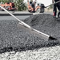 Vista 8 de VEVOR Rastrillo para Paisaje, Rastrillo de Maleza Acuática de Aluminio con Cabeza de 36" y Mango Largo de 75" para Aflojar el Suelo, Cuidado