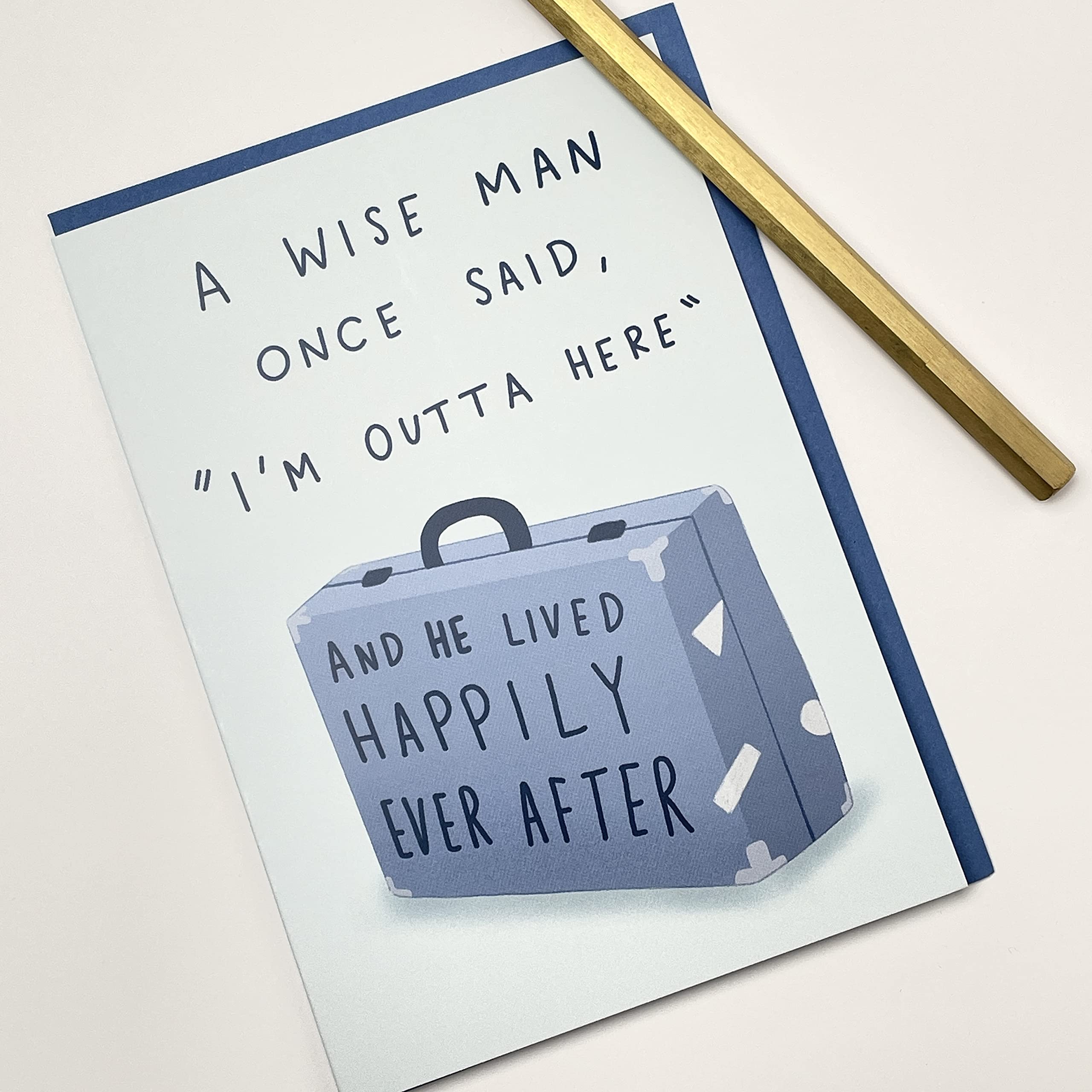 Old English Co. Divertida Tarjeta De Jubilación Para él, Divertida, image size:2560x2560