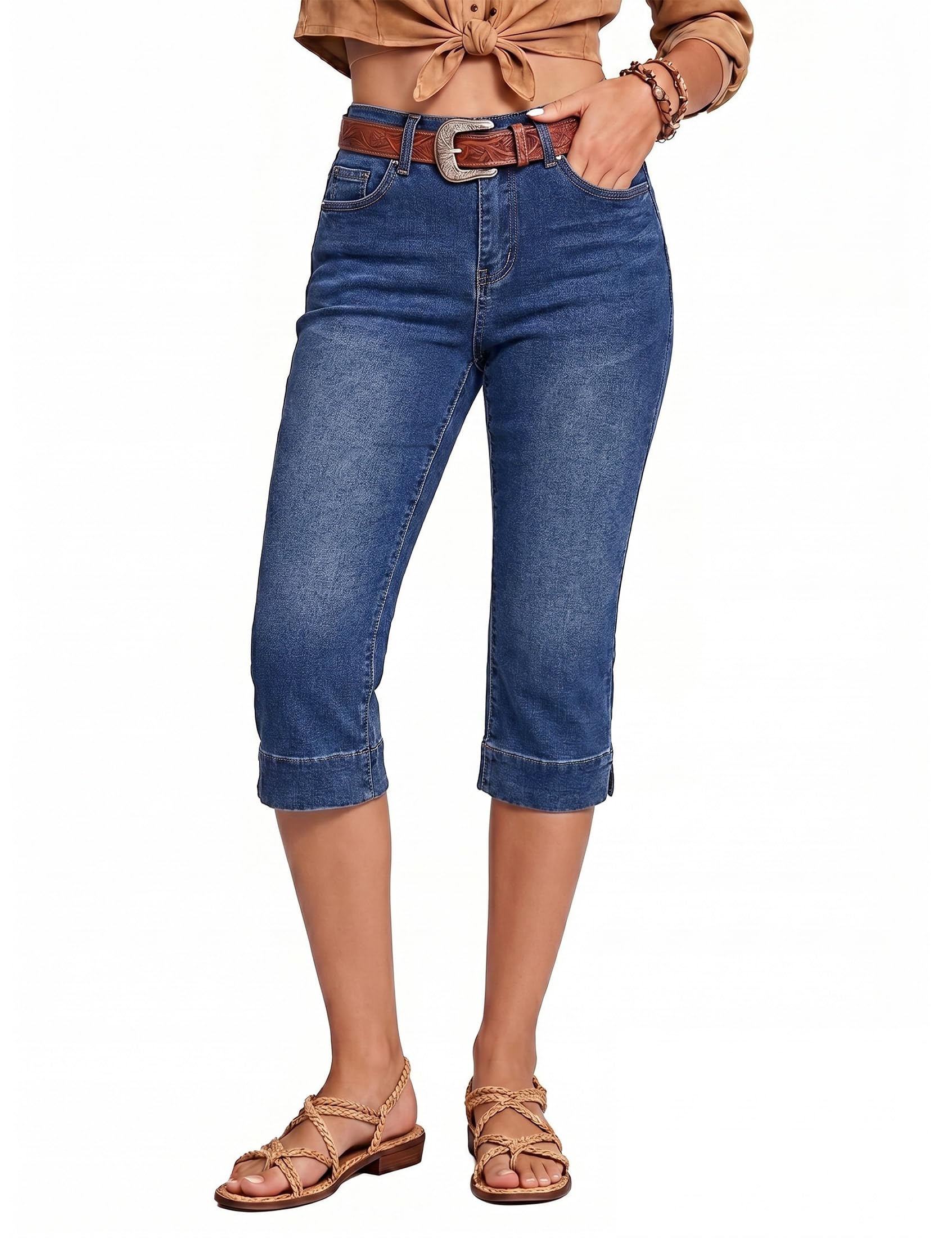 luvamia Capri Jeans for Women