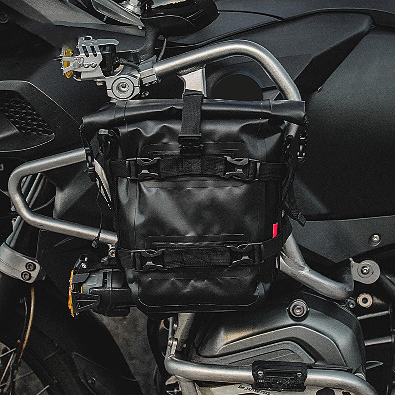 Borsa per bagagli per moto, resistente e impermeabile, con scomparti ad accesso rapido, portaoggetti per accessori, borse per moto da turismo per lunghi viaggi