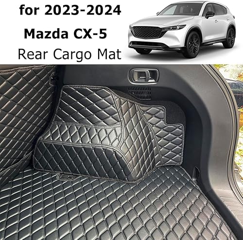 Miniatura 8 de 7DEEKEI Alfombrilla para maletero y respaldo trasero para Mazda CX-5 2017-2023 CX5, forro de carga antideslizante para todo tipo de clima