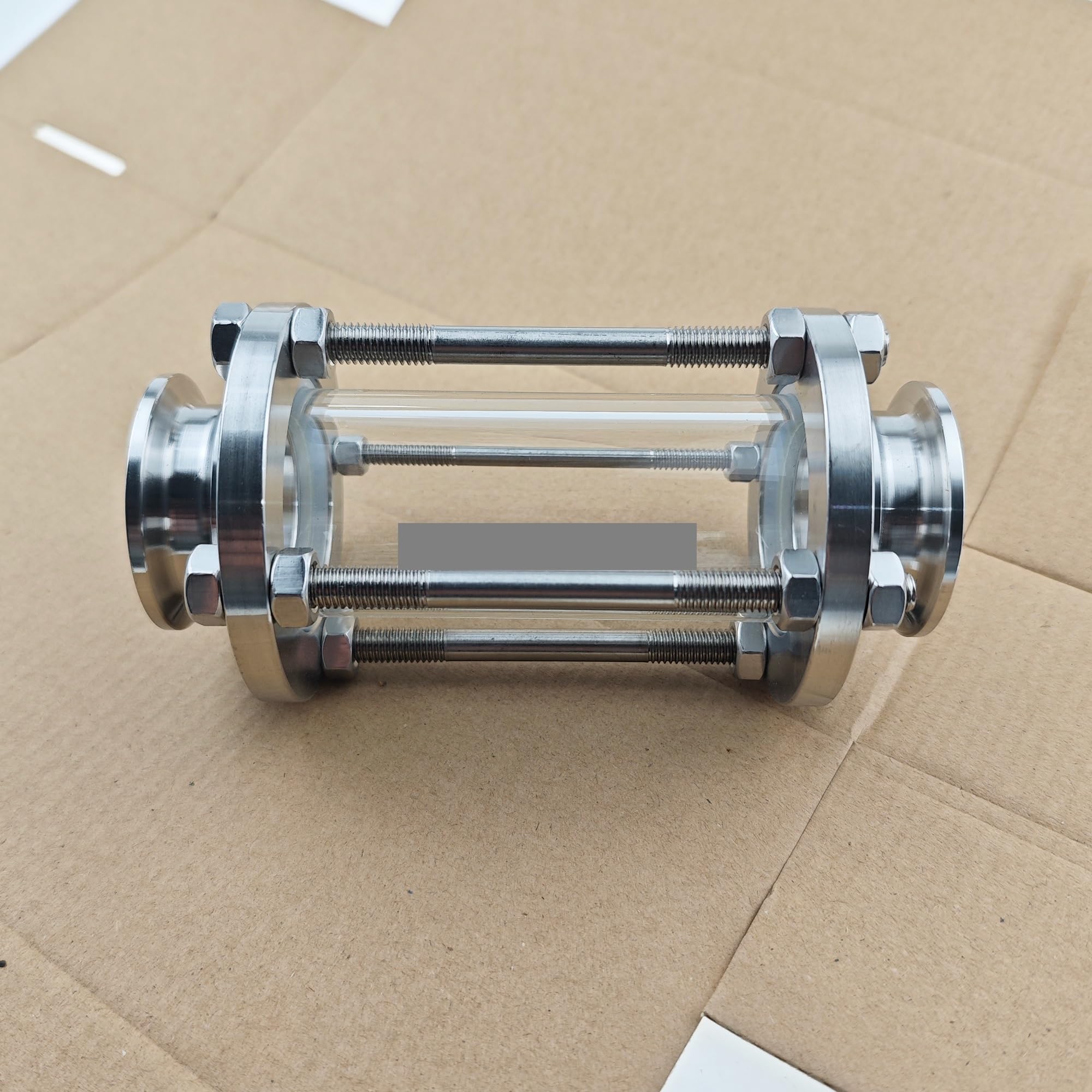 1.5" Tri Clamp(50.5mm) Sight Glass Flow Diopter Fitting OD38mm 304 Stainless Steel Homebrew Beer Ferrule