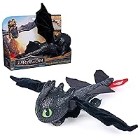 DreamWorks Dragons How to Train Your Dragon, giocattolo di peluche Toothless Vola e coccola