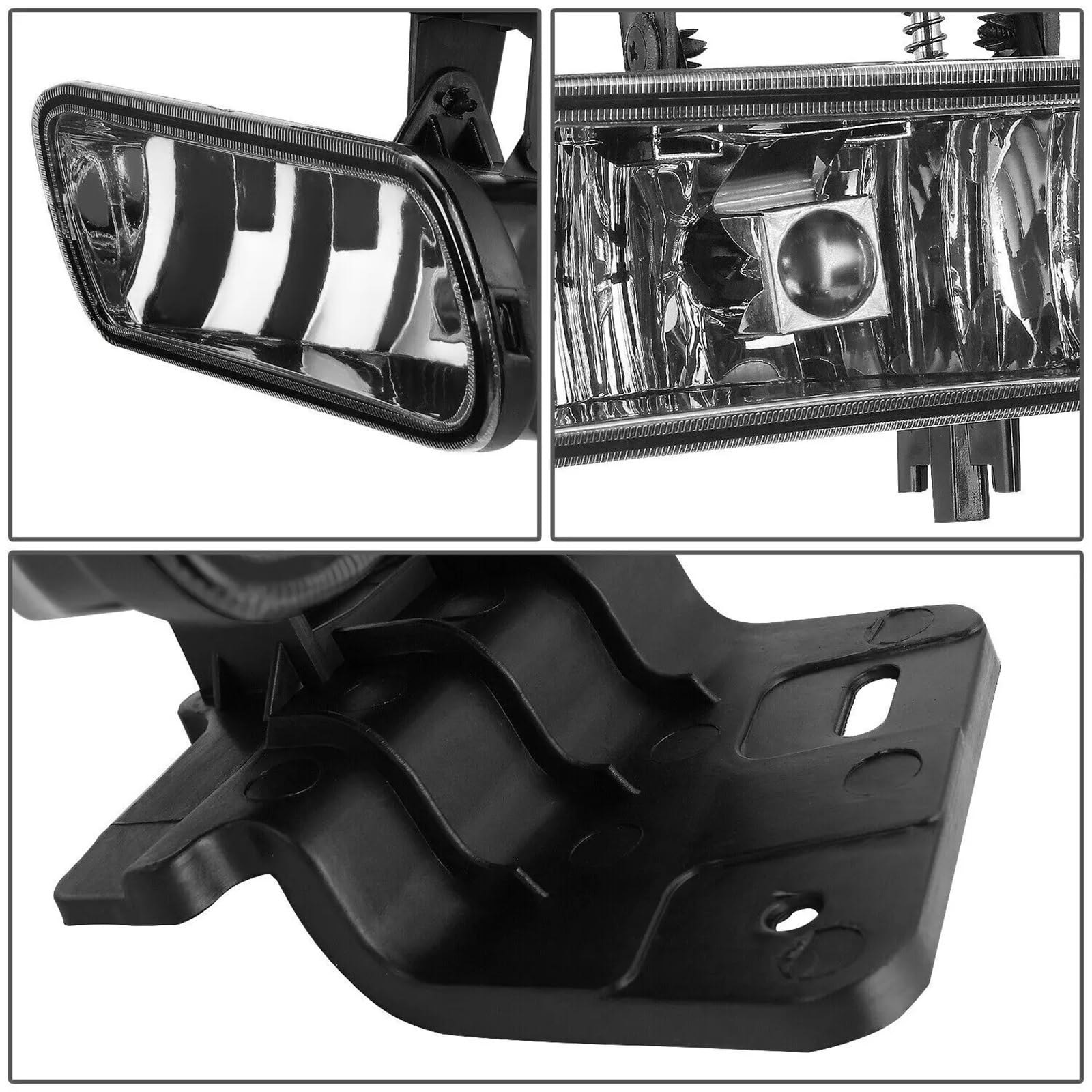 PER SILVERADO 2000-2006 PER SUBURBAN TAHOE LENTE CHIARA PARAURTI FENDINEBBIA ANTERIORE RICAMBIO LAMPADE COPPIA Lampadina Kit Di Conversione