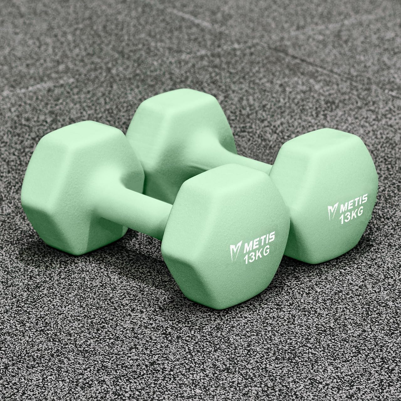 METISNeoprene Hex Dumbbells [1LB - 35LBS] | Premium Set of Hand Weights For Home & Gym Workouts | Non Slip Free Weights with Hex Design for Strength Training Fitness Yoga and Aerobics