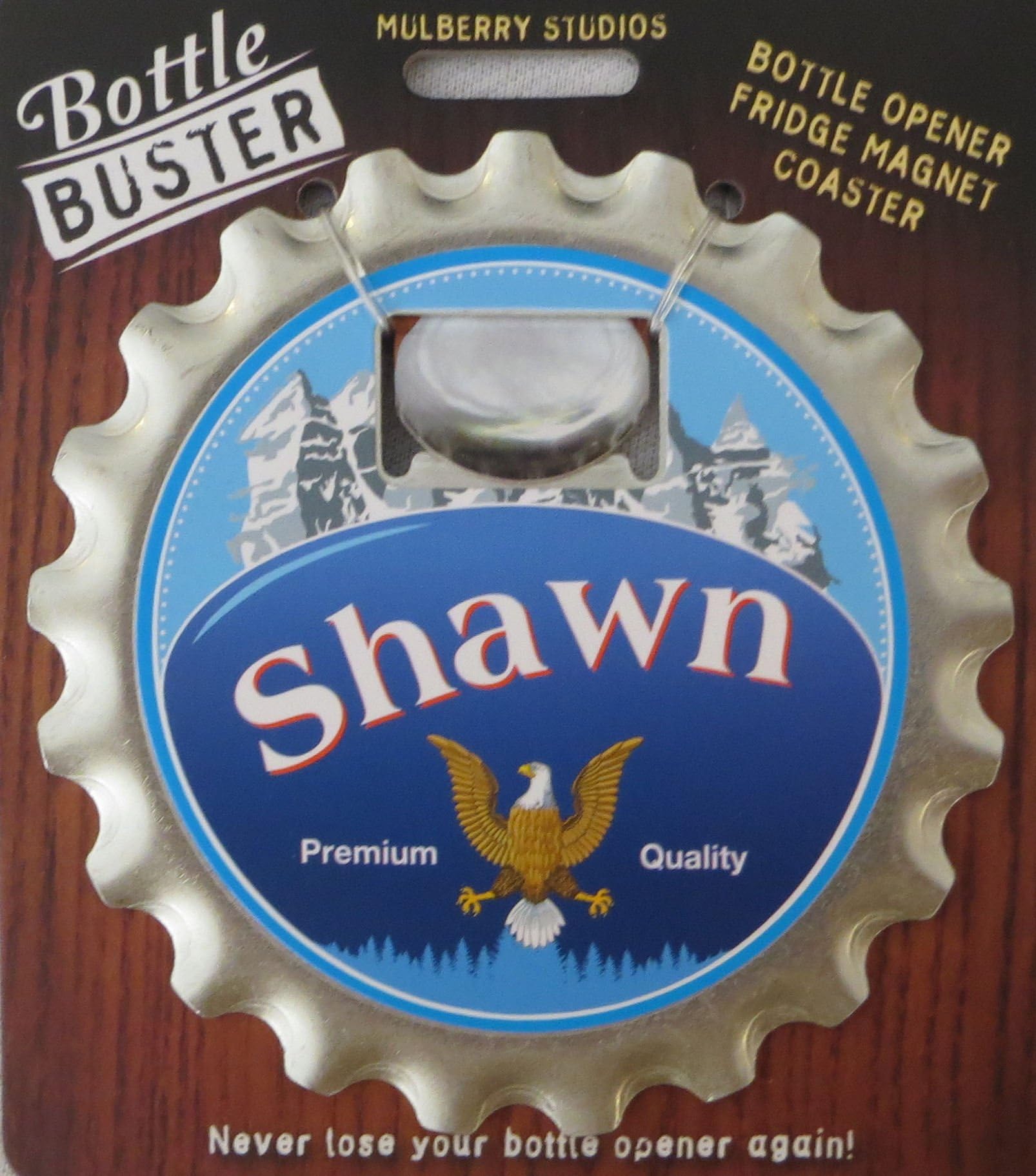 Mulberry Studio Bottle Opener Fridge Magnet Coaster All in One - Shawn