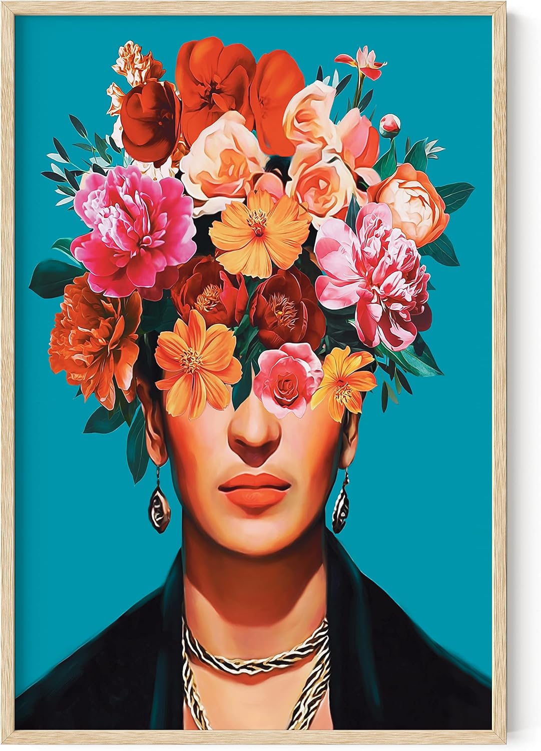 Amazon|HAUS AND HUES フリーダ・カーロ ウォールアート&フェミニストポスター フリーダ・カーロポスター フリーダアート