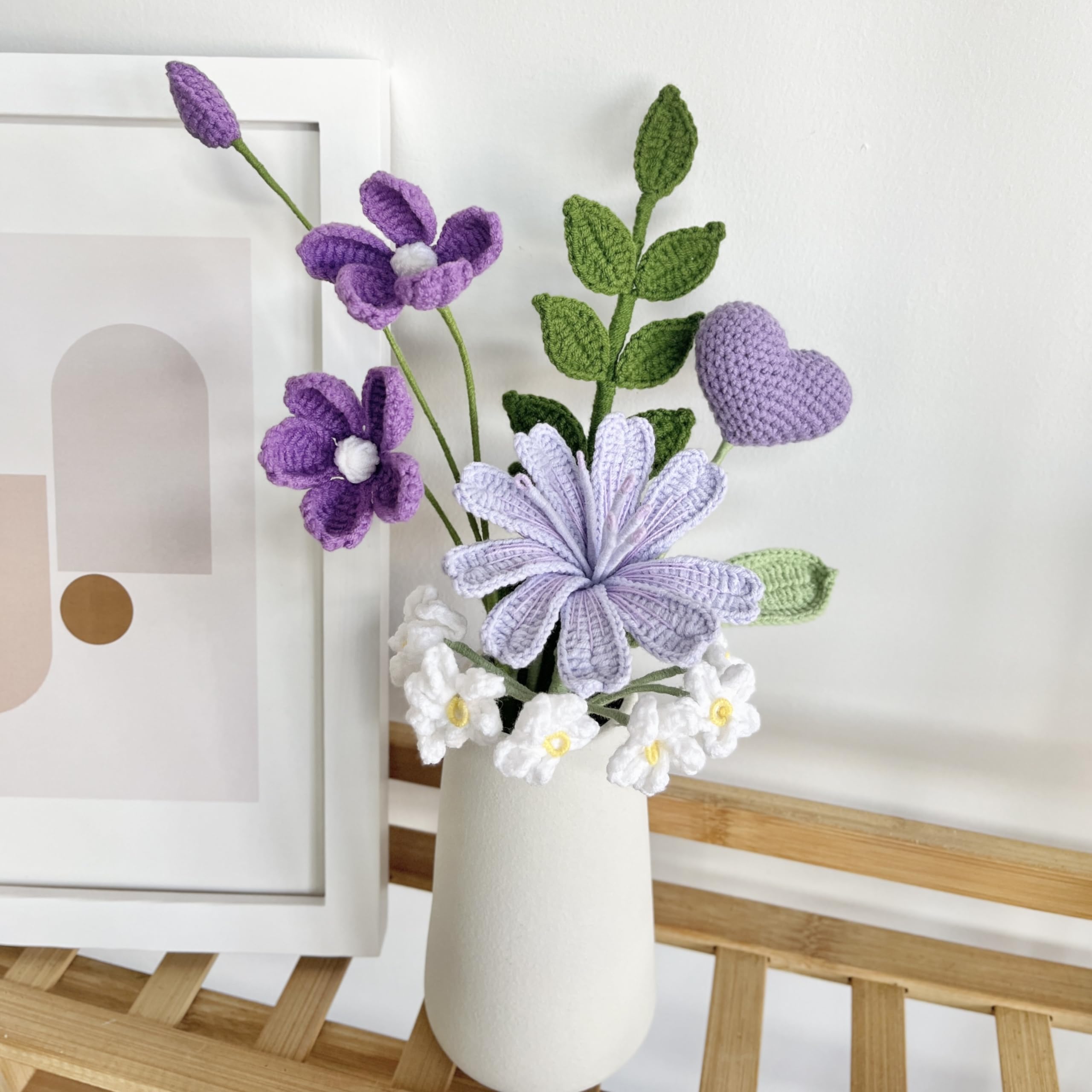 かぎ針花束 クロシェフラワー かぎ針花束 クロシェフラワー Amazon｜JOMODECOR 手作りローズ