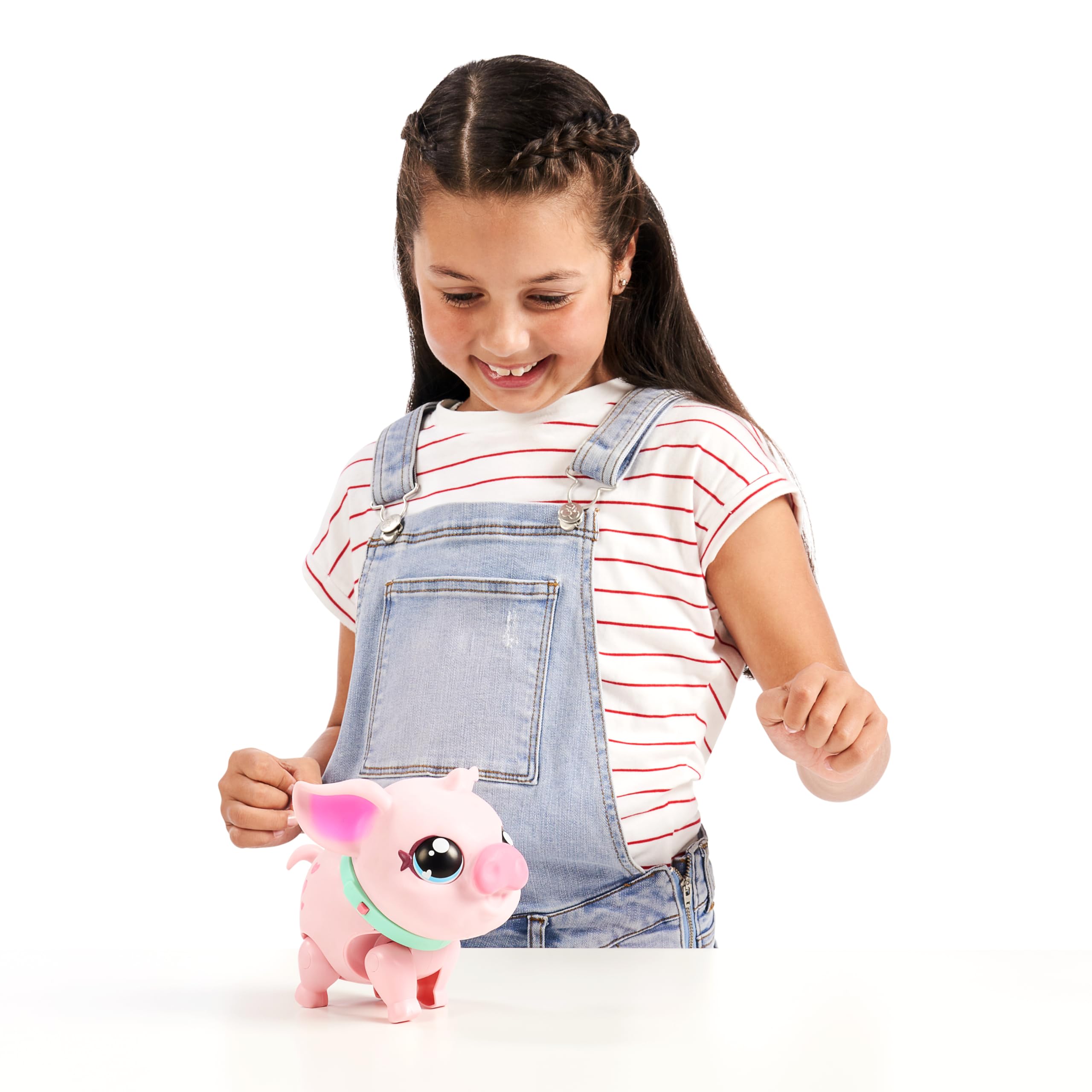 Little Live Pets My Walking Pig cerdita interactiva, Suave y Alegre Que Camina, Baila y te acaricia con la Nariz. Más de 20 Sonidos y reacciones. Pilas Incluidas. A Partir de 4 años.