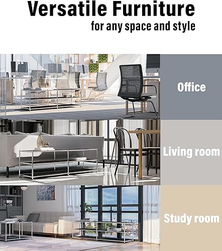 Miniatura 5 de Estante de almacenamiento de metal, estantes de almacenamiento ajustables de 3 niveles, muebles modernos para el hogar, organizador de metal