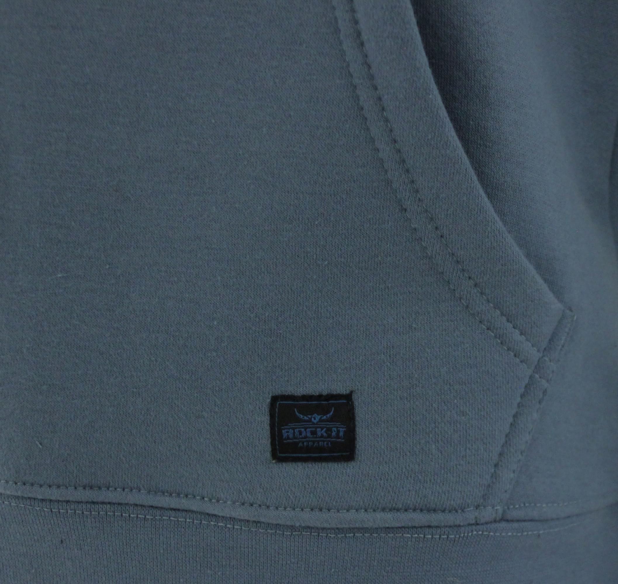 ROCK-IT Apparel Bluza z kapturem dla mężczyzn – miękka tkanina najwyższej jakości – bluza z nadrukiem logo w stylu miejskim [rozmiary S-5XL] z kieszenią typu kangurka