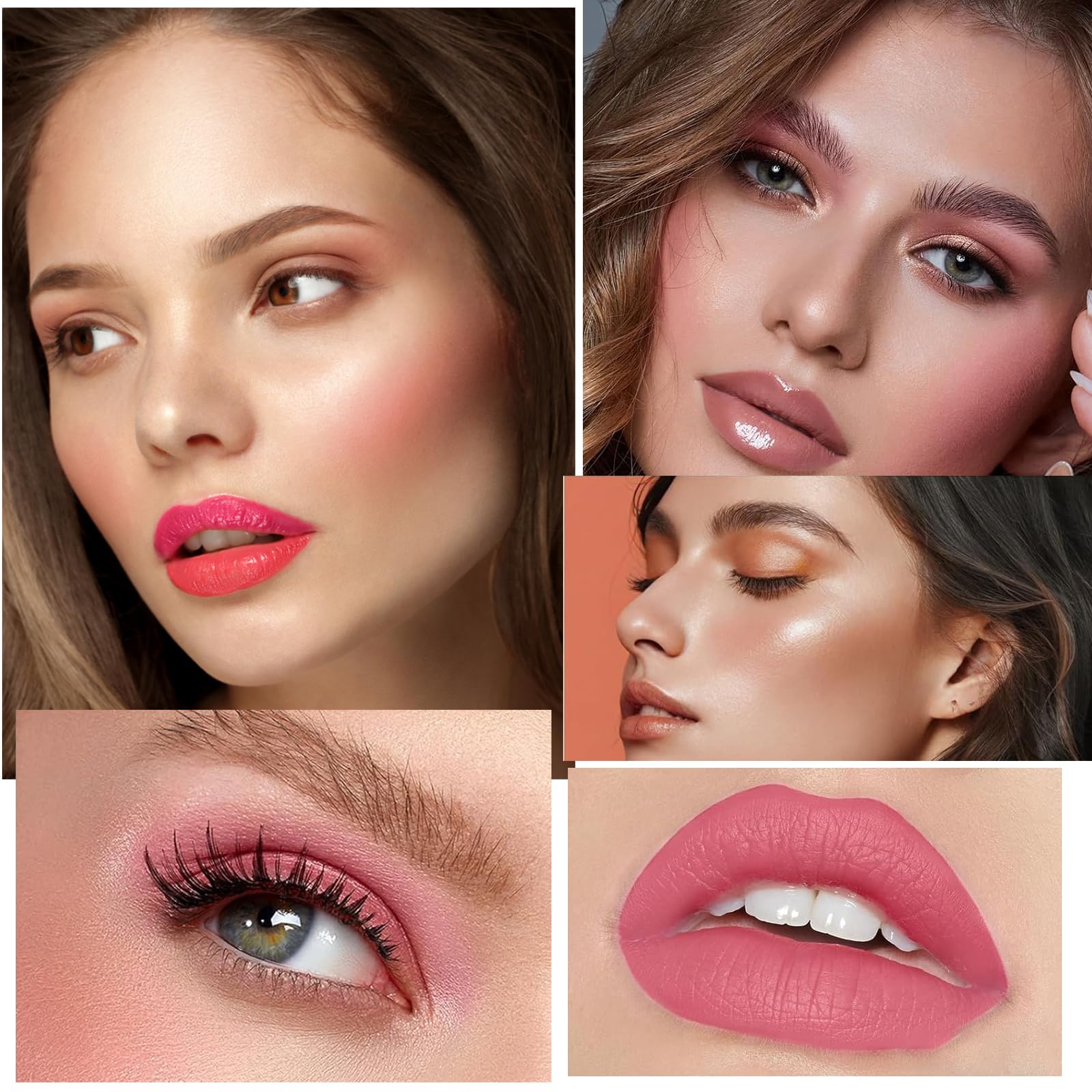 3 Pezzi Contouring Viso Stick, Leggero Contour Highlighter Blush Trucco Versatile Set, Lunga Durata Liscio Crema Stick per Contorno Fard Illuminante, Modella Facilmente il Viso per Guance Occhi