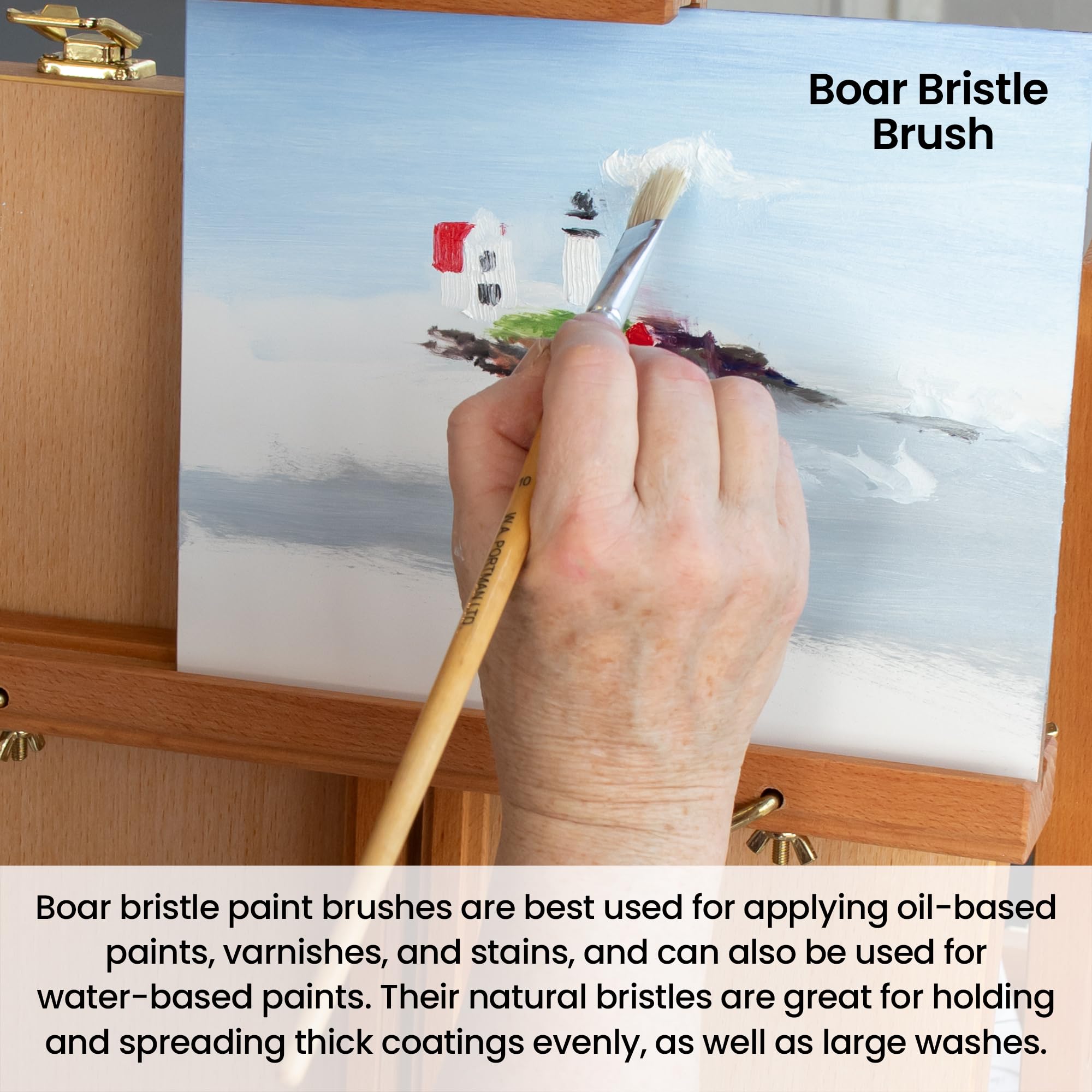 Juego de 38 pinceles de pintura, de calidad profesional, sintético y natural, sin pelusas ni roturas, perfecto para acuarela acrílica y pintura al óleo