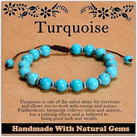 468Handmade Adjustable Natural Gemstone Crystal Bracelet Healing Power Energy Inspi...