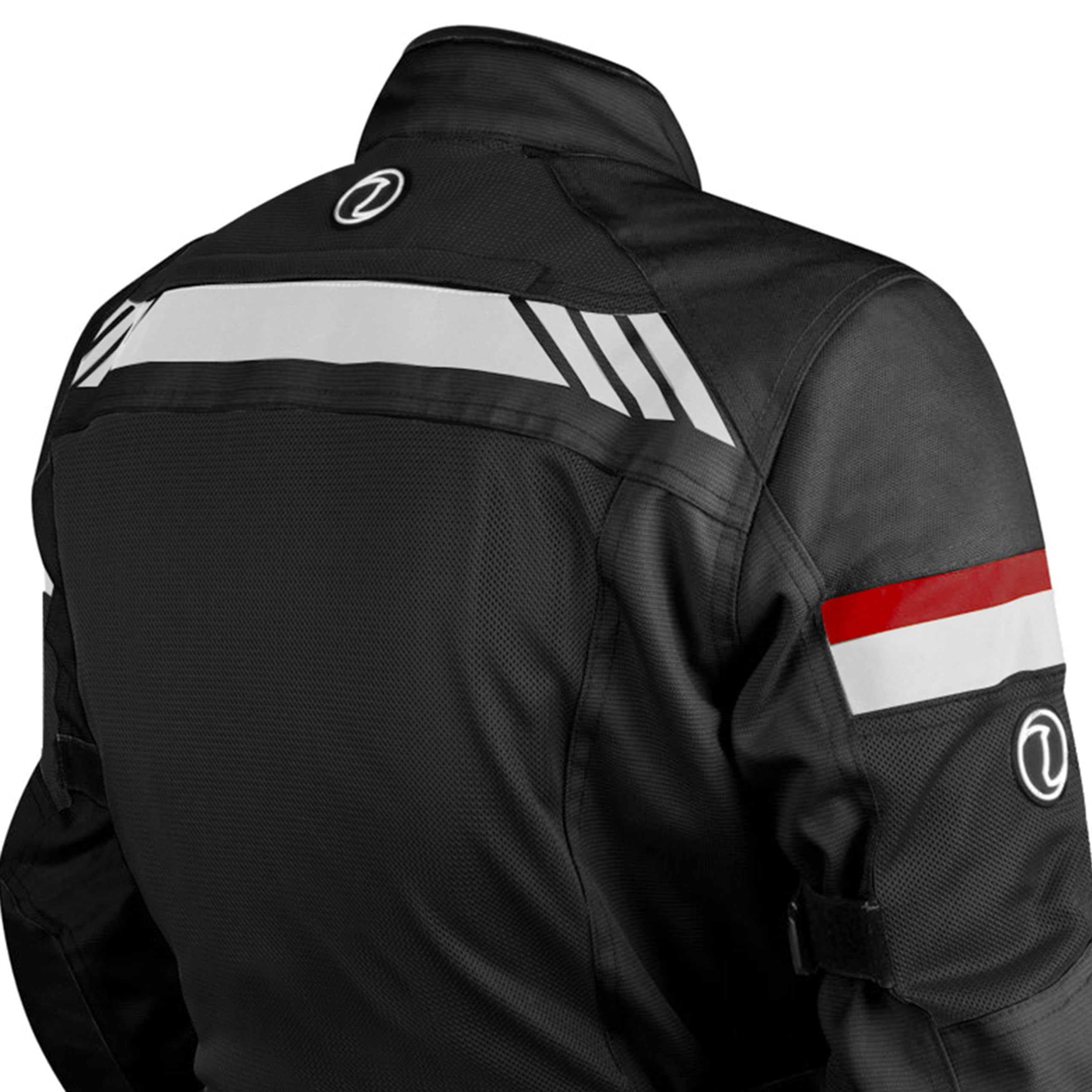 Rynox Unisex Adult Stealth Air Pro Jacket | Mesh Motorcycle Touring Jacket With Impact Protection And Abrasion Resistance | Black Red, Small - Image 5 thumbnail